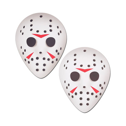 Pastease Scary Halloween Hockey Mask  White O/S