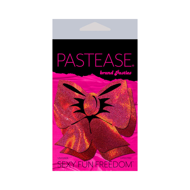 Pastease Hologram Bows Red Pasties