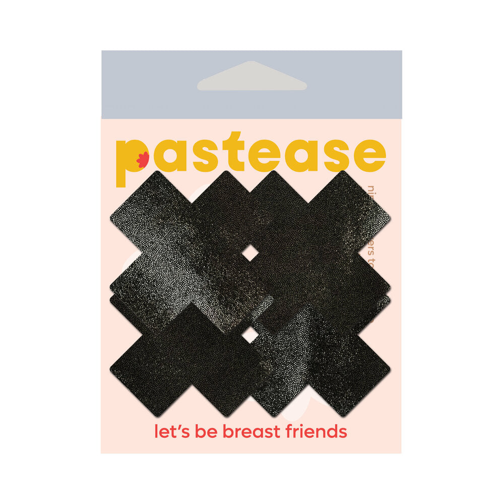 Pastease Petites Liquid Cross Black Pack Of 2 O/S