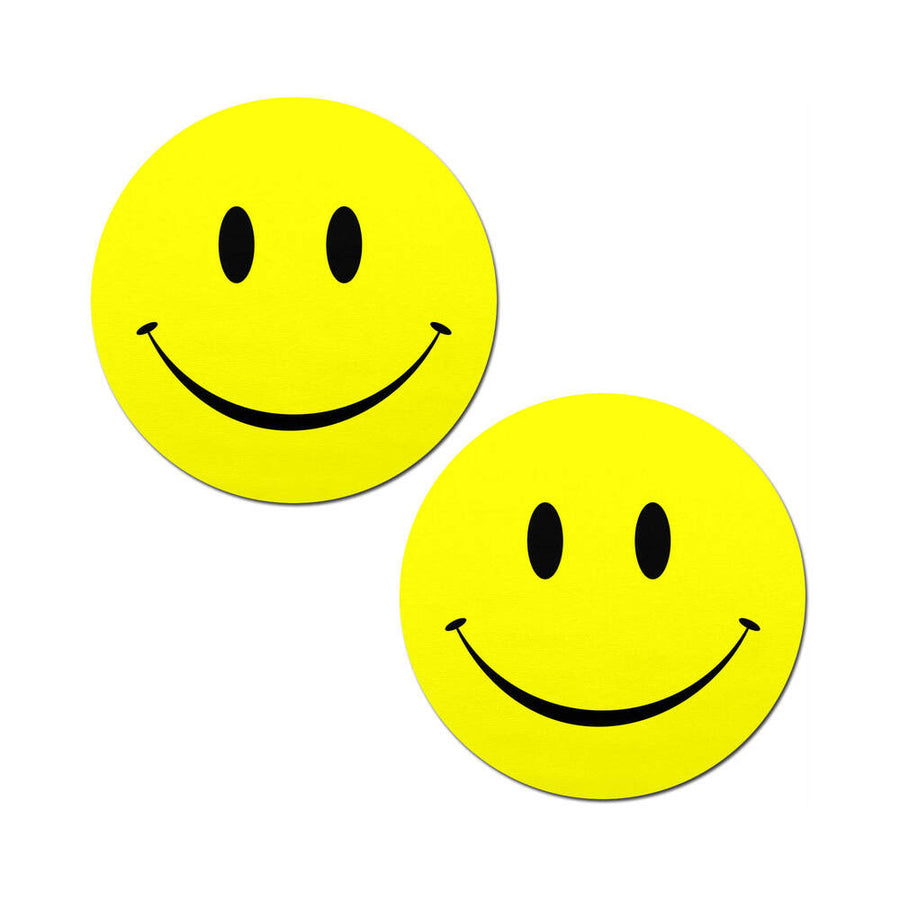 Smiley Face Yellow Pasties O/S