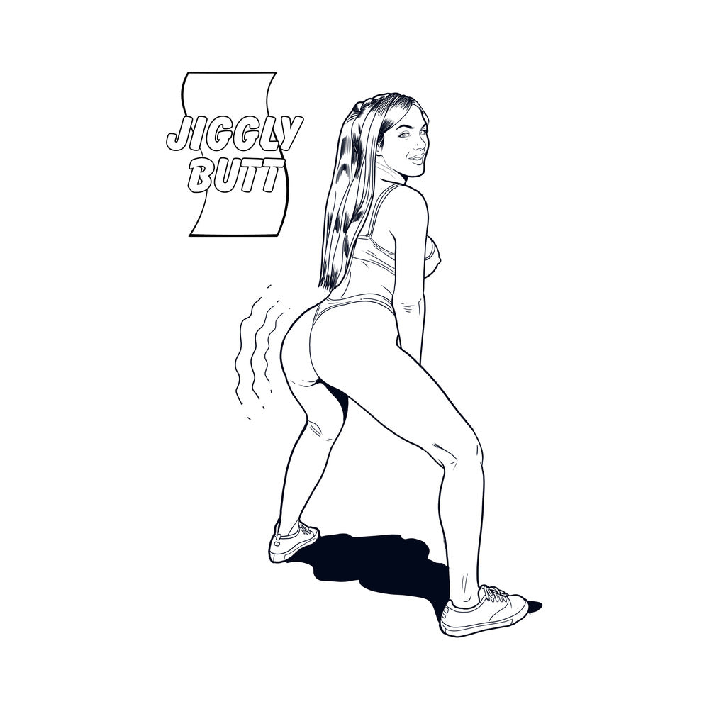 Wood Rocket Sexy Butts Coloring Book