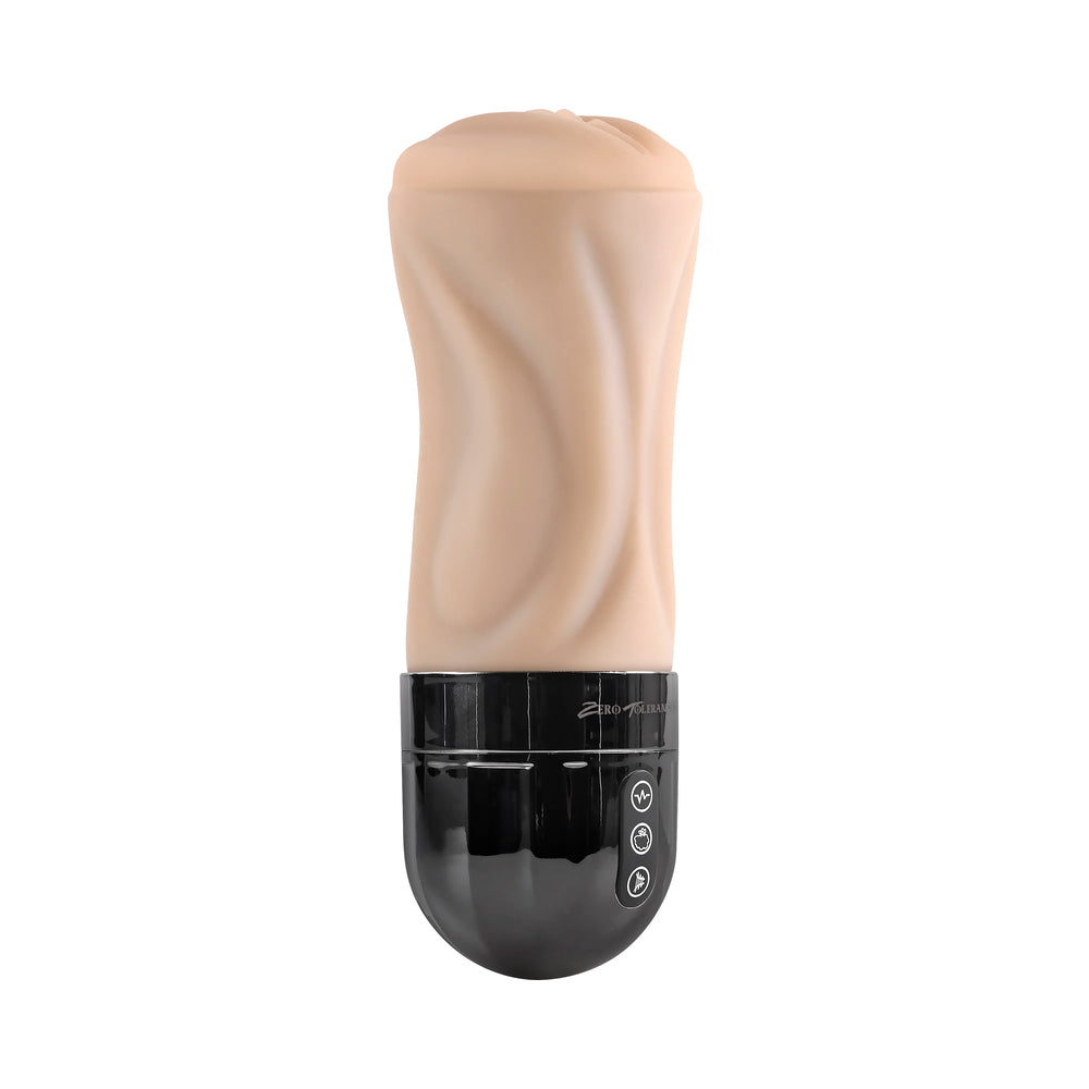 Zero Tolerance Tight Lipped Rechargeable Stroker With Suction Light
