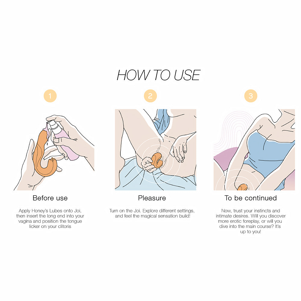 Joi Rotating Head G-Spot Vibrator And Clit Licker Orange
