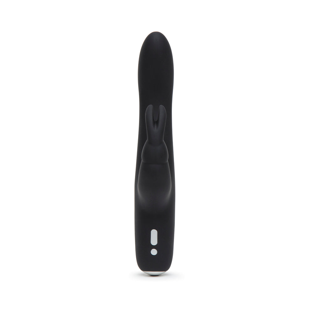 Fifty Shades Of Grey Greedy Girl Rechargeable Slimline Rabbit Vibrator - Black