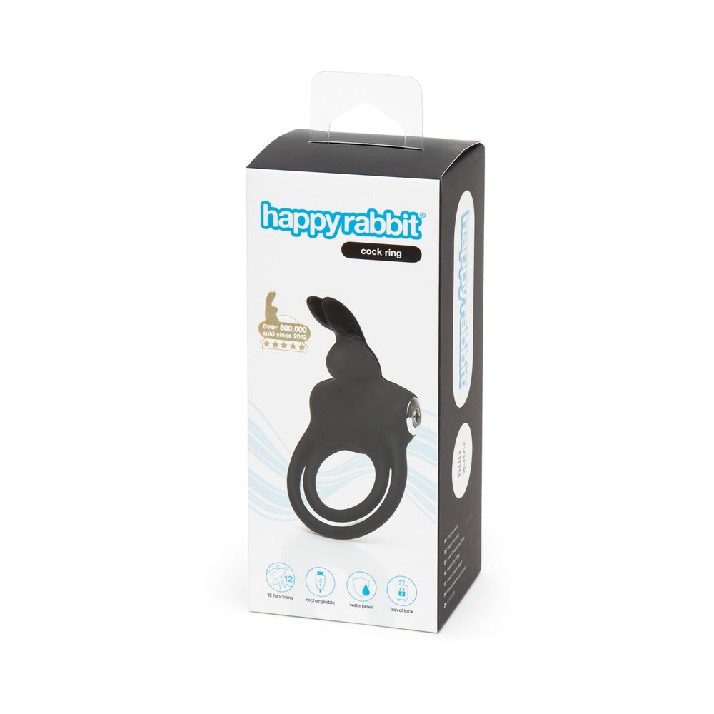 Happy Rabbit Cock Ring Rechargeable Black