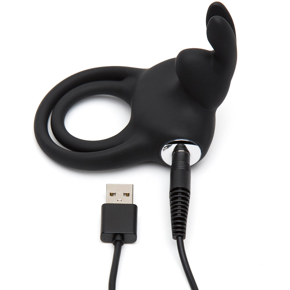 Happy Rabbit Cock Ring Rechargeable Black