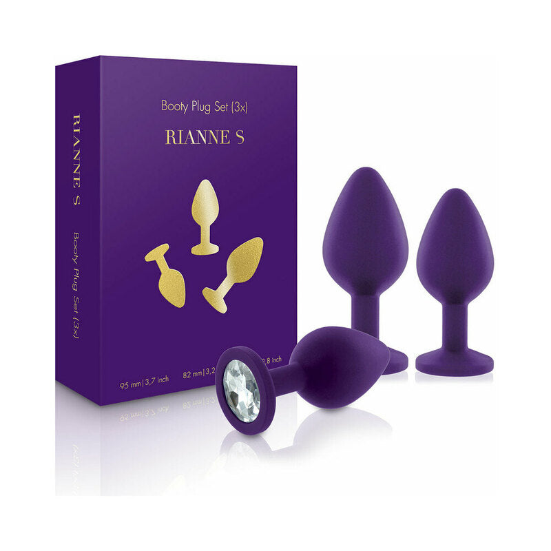 Rianne S Booty Plug Set 3X Purple
