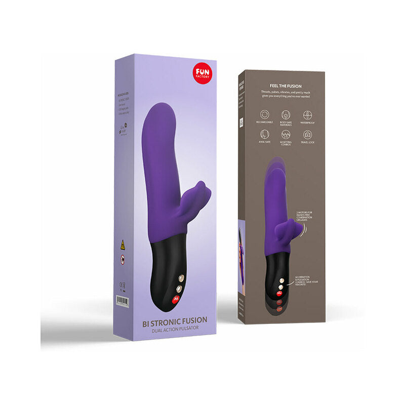 Fun Factory Bi Stronic Fusion Thrusting Vibrator Purple
