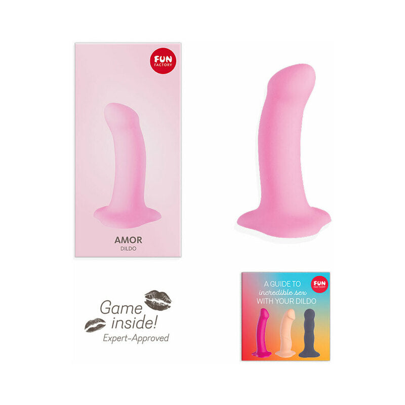 Fun Factory Amor 5.5 inches Silicone Dildo Pink