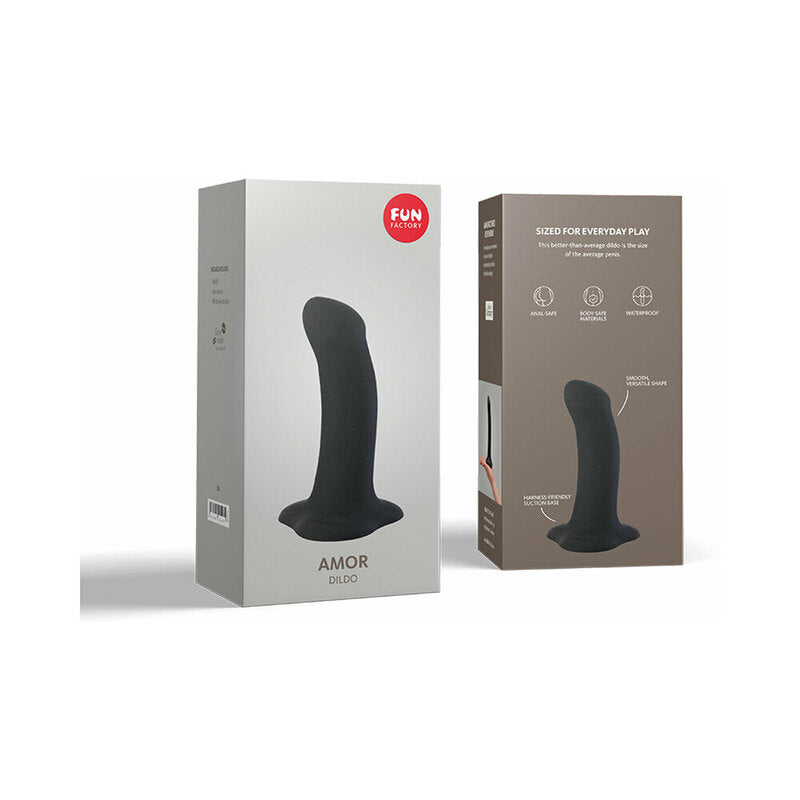 Fun Factory Amor 5.5 inches Silicone Dildo Black