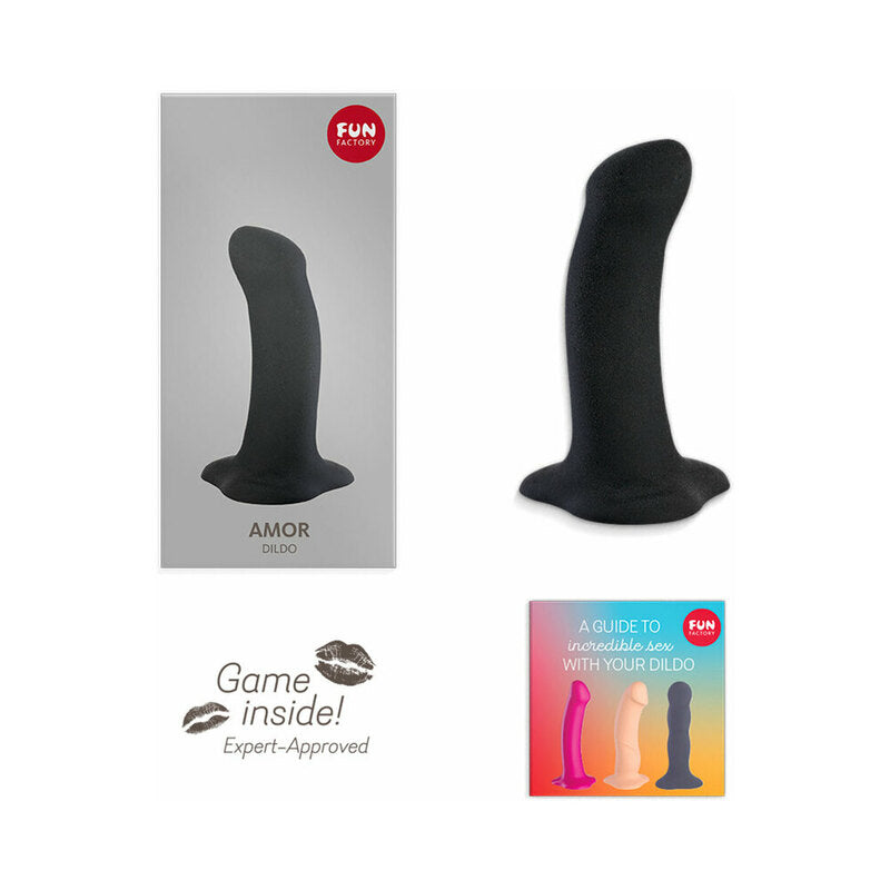 Fun Factory Amor 5.5 inches Silicone Dildo Black