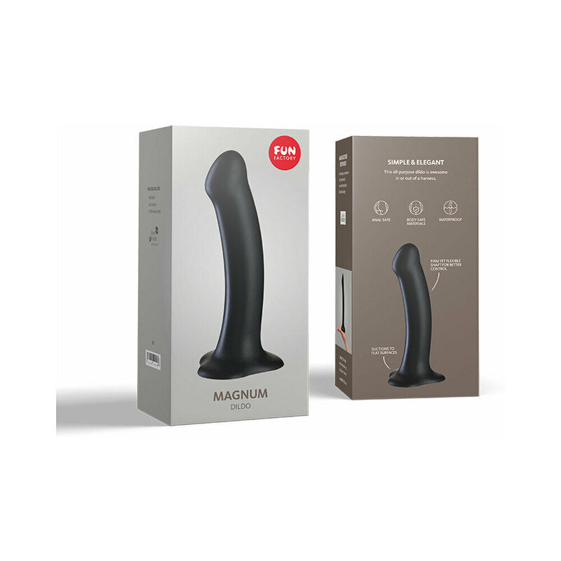Fun Factory Magnum 7" Silicone Dildo - Black