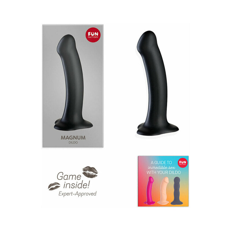 Fun Factory Magnum 7" Silicone Dildo - Black
