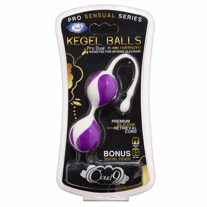 CLOUD 9 PRO SENSUAL KEGEL BALL 35MM WHITE/PURPLE-Sexual Toys®-Sexual Toys®