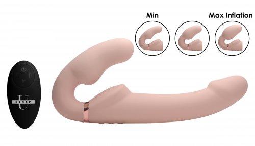 10X Evoke Ergo Fit Inflatable & Vibrating Strapless Strap-On Beige-Strap U-Sexual Toys®