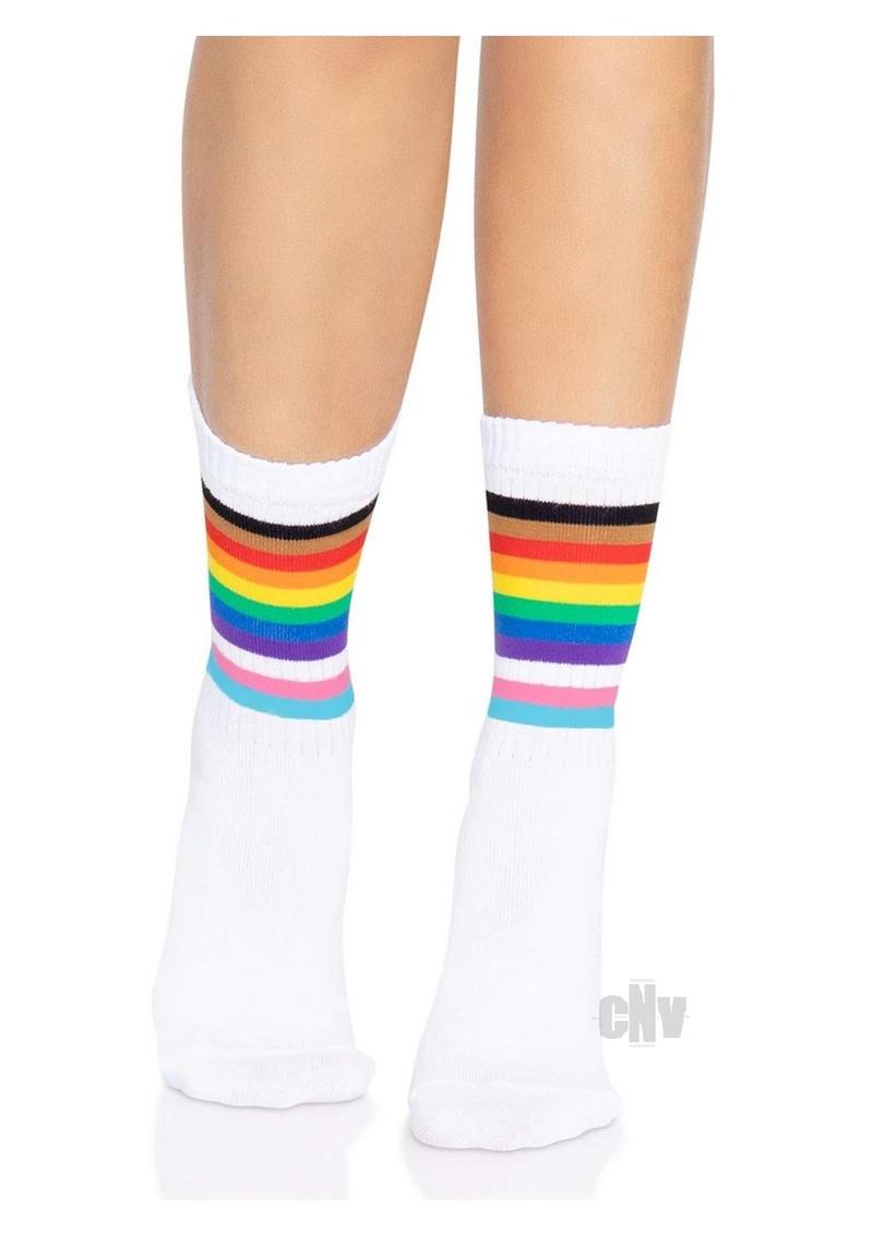 Pride Crew Socks Os Rainbow