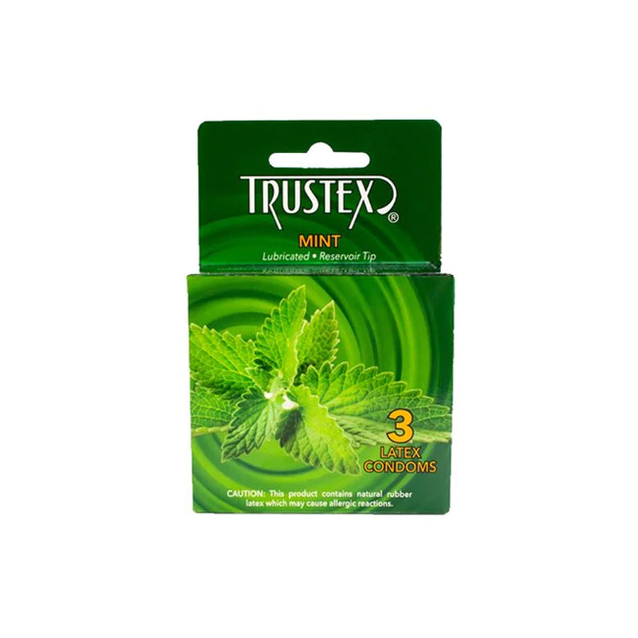 Trustex Flavored Lubricated Condoms - 3 Pack - Mint