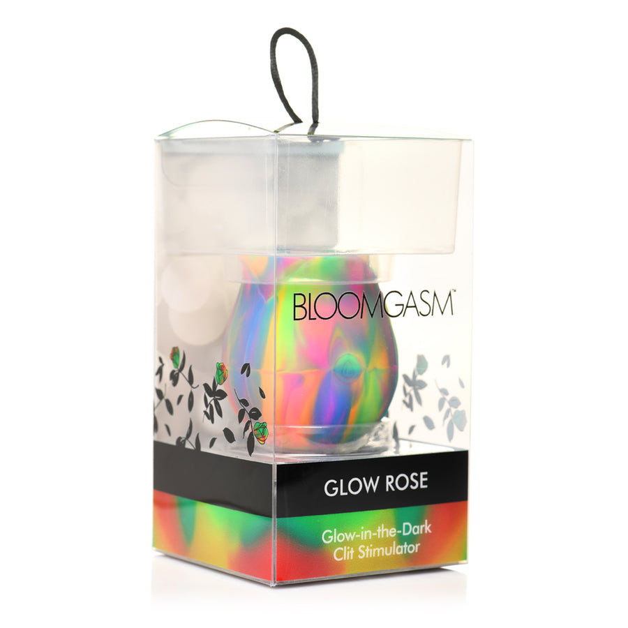 Glow Rose Glow-in-the-Dark Rose Clit Stimulator - Rainbow-Sexual Toys®-Sexual Toys®