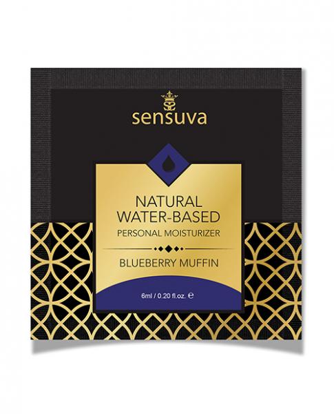 Sensuva Natural Water Based Personal Moisturizer Single Use Packet - 6 Ml Blueberry Muffin-Sensuva-Sexual Toys®