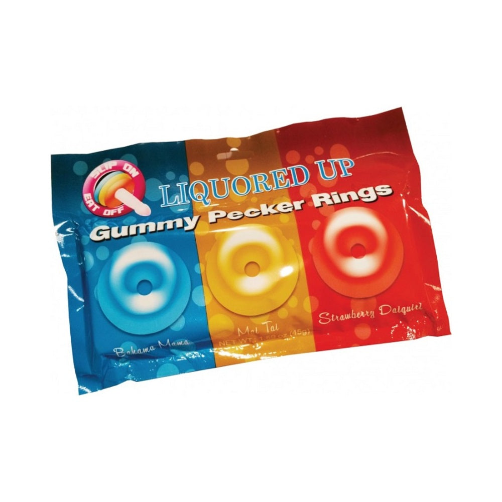 Liquored Up Pecker Gummy Rings 3 Pack-blank-Sexual Toys®
