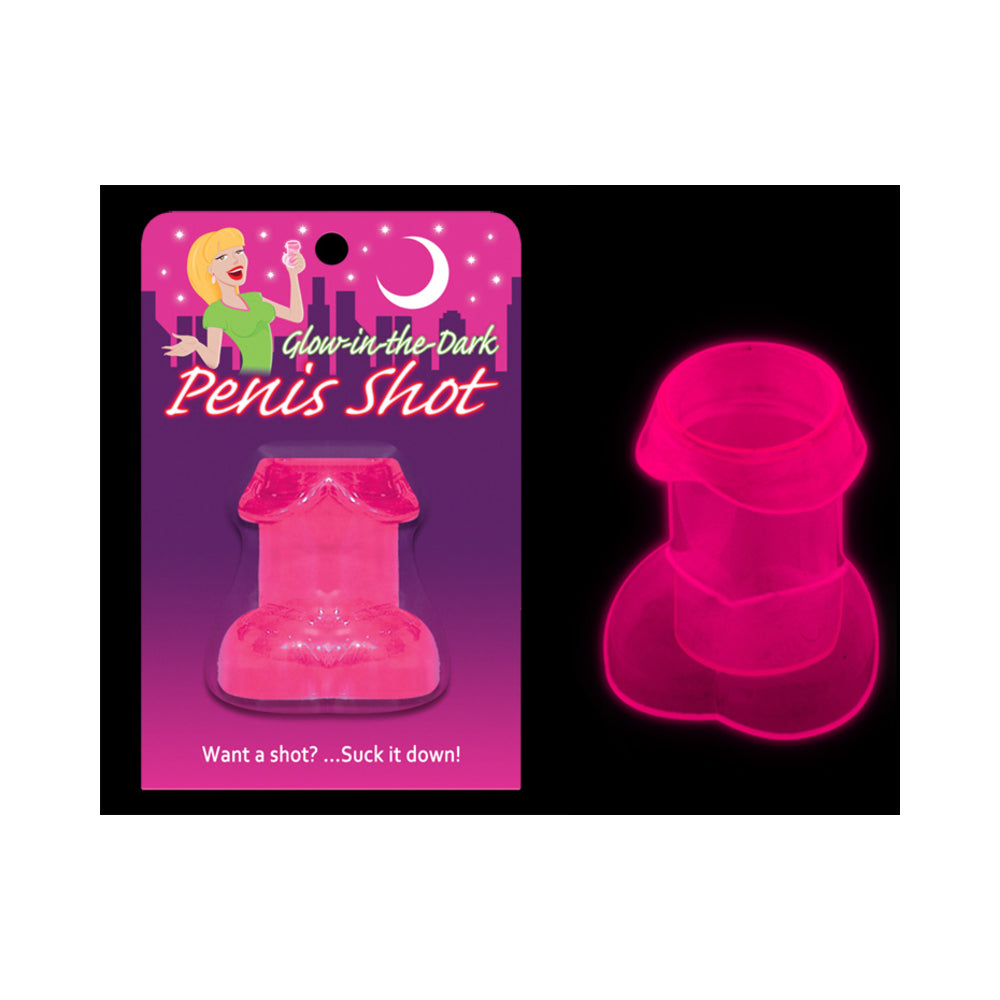 Glow In The Dark Penis Shot Glass Pink-Kheper Games-Sexual Toys®