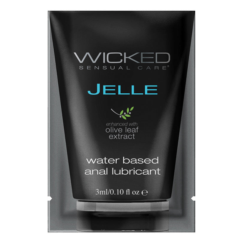 Wicked Sensual Care Jelle Water Based Anal Lubricant - .1 oz Fragrance Free