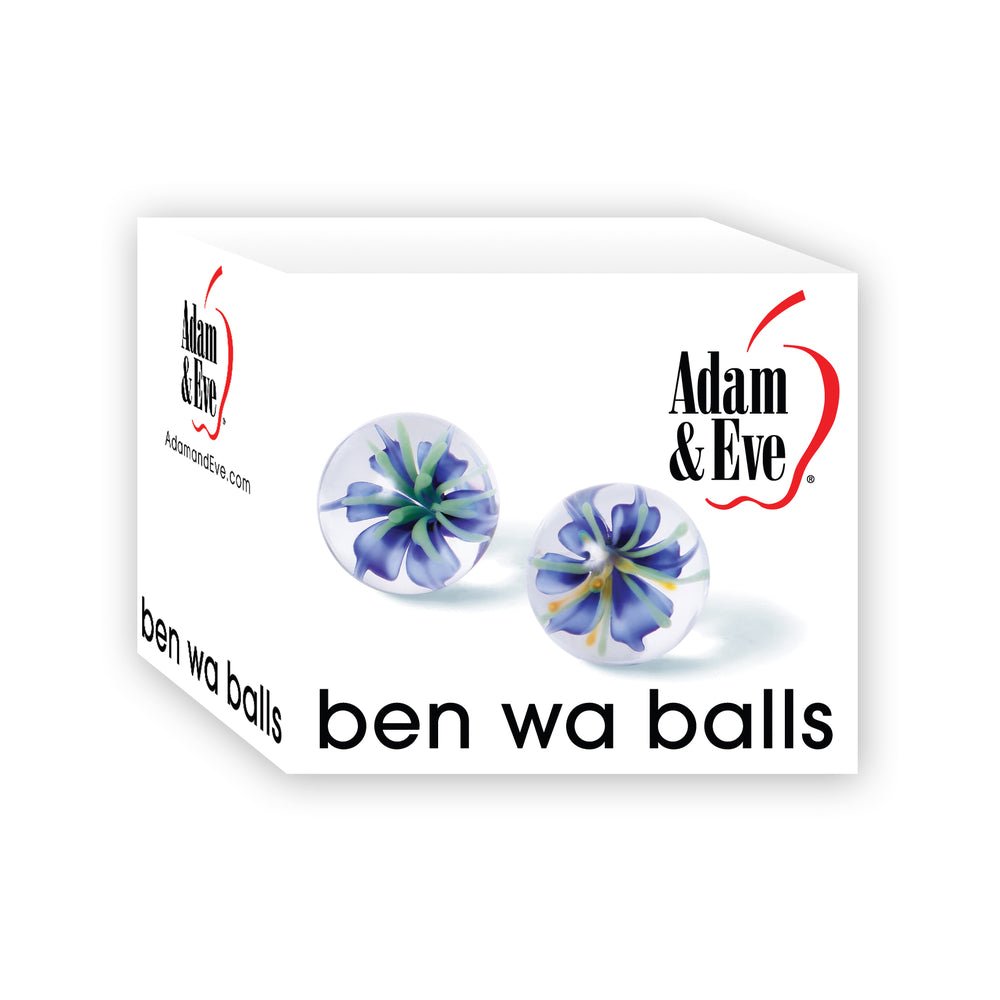 Adam &amp; Eve Glass Ben Wa Balls Clear-Adam &amp; Eve-Sexual Toys®