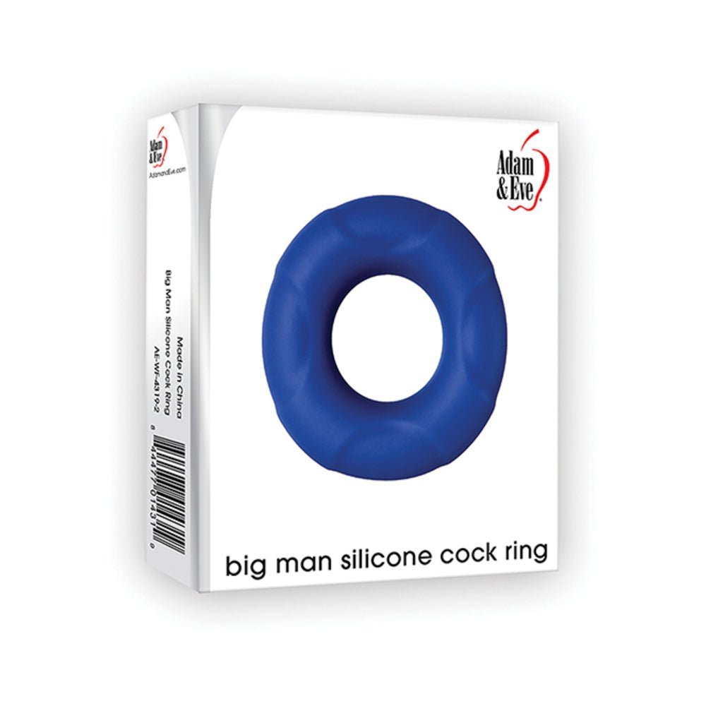 A&amp;E Big Man Silicone Cock Ring Blue-Adam &amp; Eve-Sexual Toys®