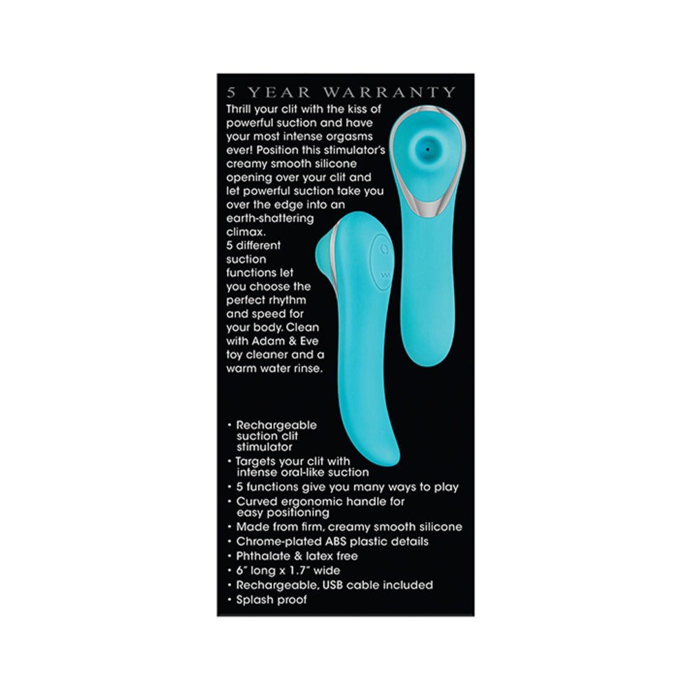 A&e French Kiss-her Clitoral Stimulator Teal-Adam & Eve-Sexual Toys®
