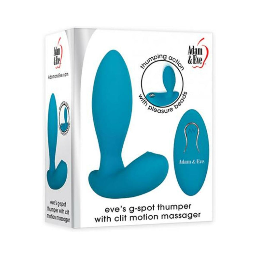 A&amp;e G-spot Thumper With Clit Motion Massager Rechargeable, Remote Control Teal-Adam &amp; Eve-Sexual Toys®