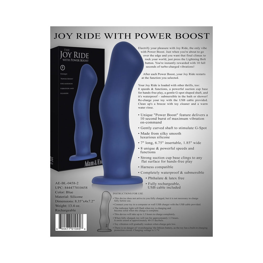 A&amp;e Joy Ride W/power Booster Silicone Rechargeable-Adam &amp; Eve-Sexual Toys®