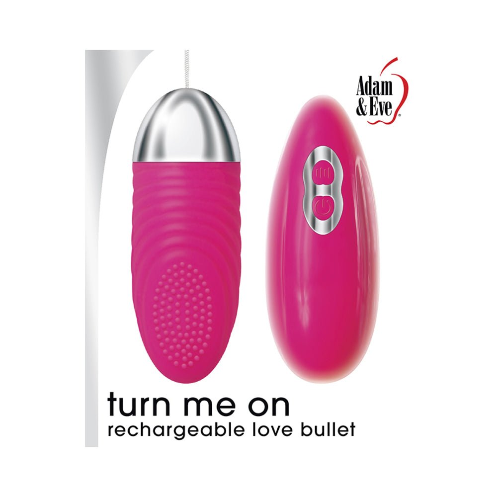 A&amp;e Turn Me On Rechargeable Love Buliet With Wireless Remote 36 Functions Usb Rechargeable Bullet Wa-Adam &amp; Eve-Sexual Toys®