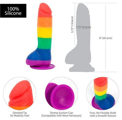 Addiction Justin 8 inches Rainbow Dildo-Addiction-Sexual Toys®