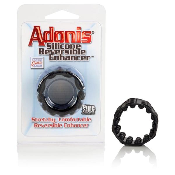 Adonis Silicone Reversible Enhancer Cockring Black-Adonis-Sexual Toys®