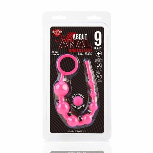 All About Anal Silicone Anal Beads 9 Balls Pink-All About Anal-Sexual Toys®