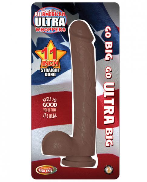 All American Ultra Whoppers Straight 11 inches Dong Brown-All American Ultra Whopper-Sexual Toys®