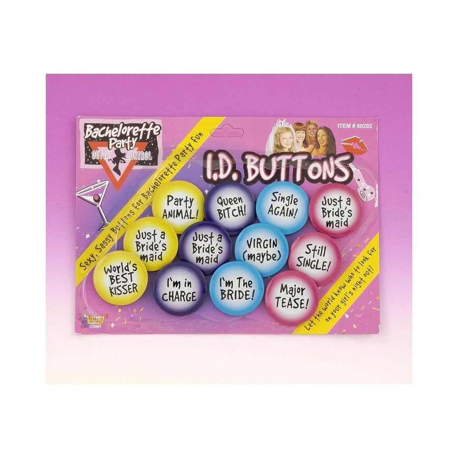 Bachelorette ID Button Set (12)-Forum Novelties-Sexual Toys®