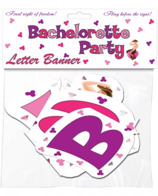 Bachelorette party letter banner-blank-Sexual Toys®