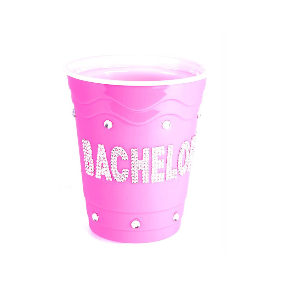 Bachelorette Pink Plastic Cup Clear Stones-Forum Novelties-Sexual Toys®