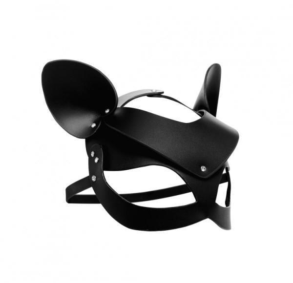 Bad Kitten Leather Cat Mask Black O/S-Master Series-Sexual Toys®