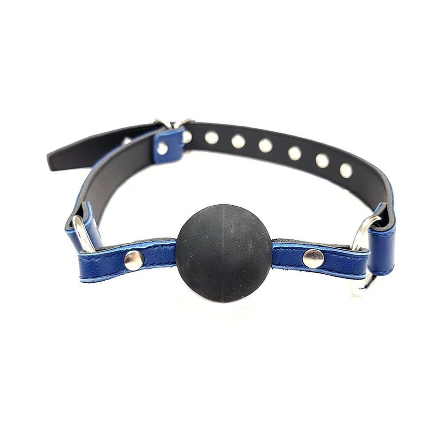 Ball Gag - BLUE with BLACK rubber Ball-Rouge Garments-Sexual Toys®