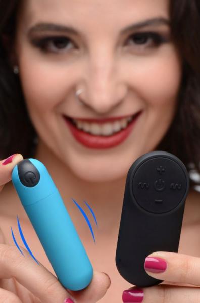 Bang! Vibrating Bullet W/ Remote Control - Blue-Bang!-Sexual Toys®