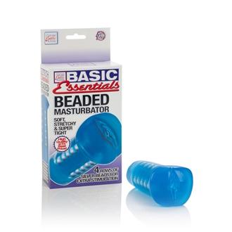 Basic Essentials - Beaded Masturbator Blue-blank-Sexual Toys®