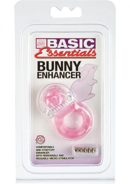 Basic Essentials Bunny Enhancer Pink Ring-Basic Essentials-Sexual Toys®