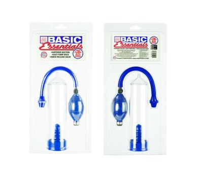 Basic Essentials Penis Pump Blue-Basic Essentials-Sexual Toys®