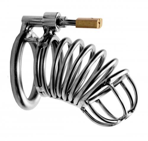 Bastille Penile Confinement Cage Stainless Steel-Master Series-Sexual Toys®
