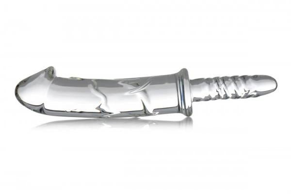 Battle Rammer Phallic Glass Thruster Dildo Clear-Master Series-Sexual Toys®