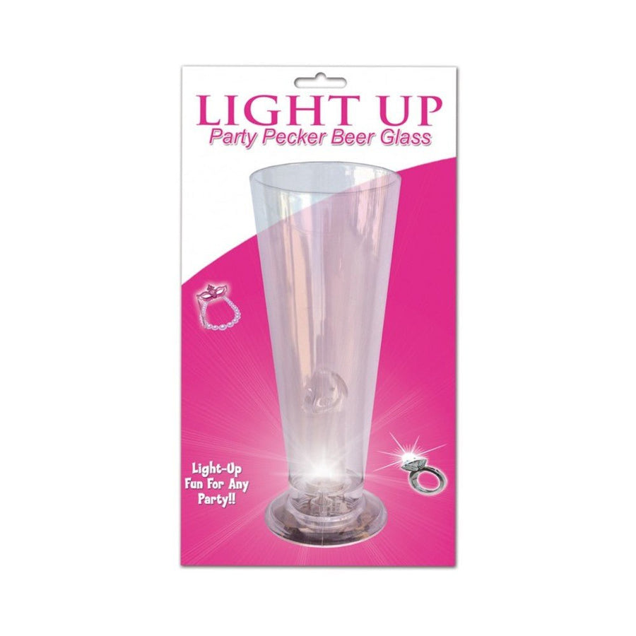 Beer Glass Party Pecker Light Up Clear-blank-Sexual Toys®