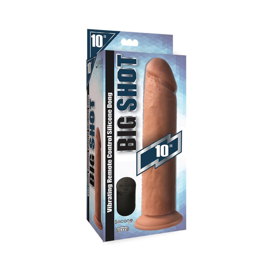 Big Shot Silicone Vibrating Dong Light 10in-Curve Novelties-Sexual Toys®