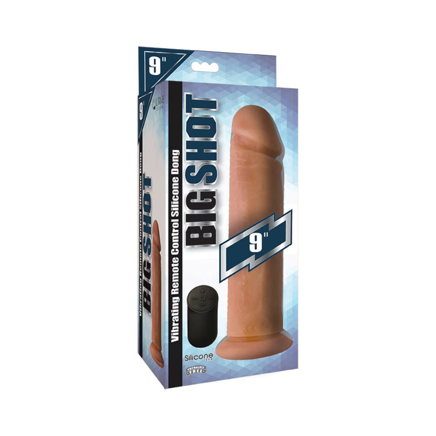 Big Shot Silicone Vibrating Dong Light 9in-Curve Novelties-Sexual Toys®